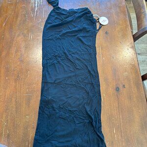 Camila Coelho Black One Shoulder Swim Cover Up Dress Small NEW